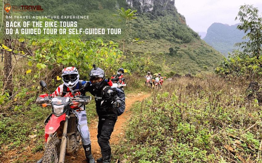 A guided motorbike trip
