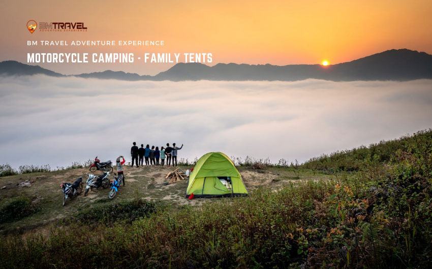 Motorcycle Camping - Family Tents
